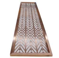 Custom design decorative metal hanging screen room divider