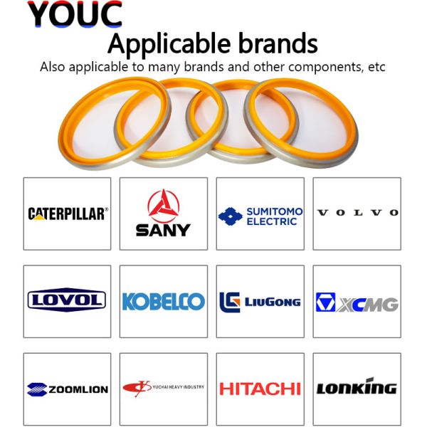 DKB Dust Wiper Seal For Excavators Hydraulic Cylinder Oil Seal 95 X 109 X 8mm Polyurethane PU