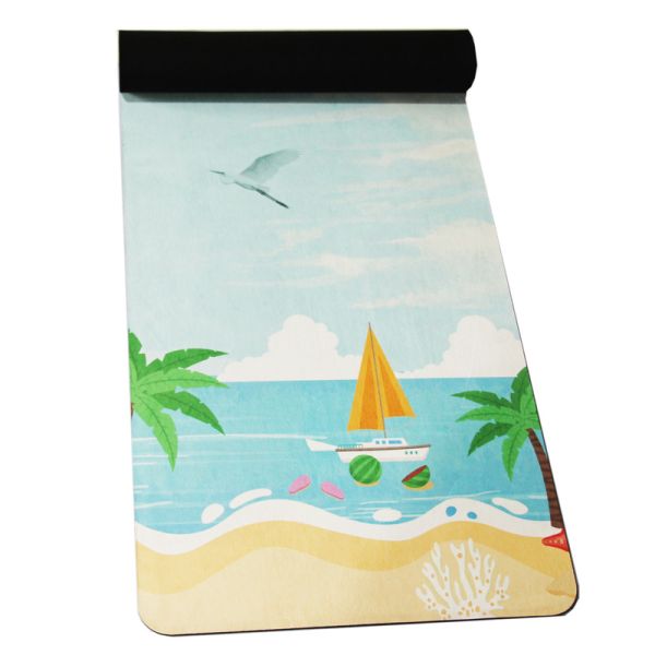 Long Yoga Pilates Eco Friendly Rubber Mat With Luming YM-009