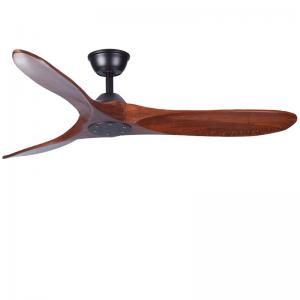 China Decorative 60In ECO Fans 3 Blade Wood Ceiling Fan With Light on sale