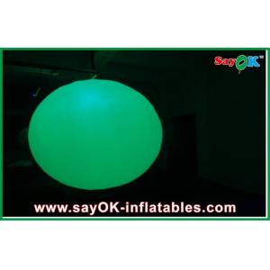 Rental Business Outdoor Inflatable Decorations , Rounded Ball Inflatable Led