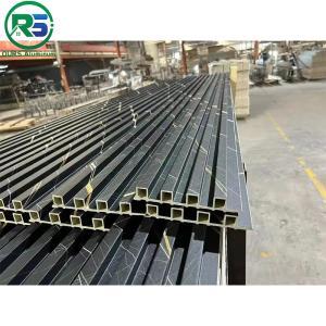 Environmental Friendly Linear Suspended Metal Ceiling 0.9mm White Aluminum