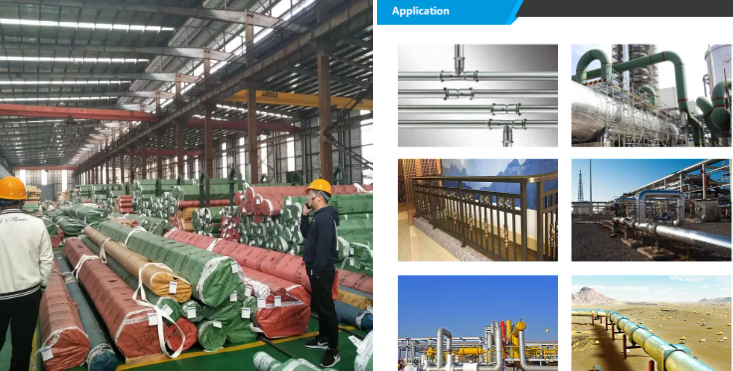 Customized 316 Stainless Steel Welded Pipe ASTM A240 120mm Thick Sanitary Piping