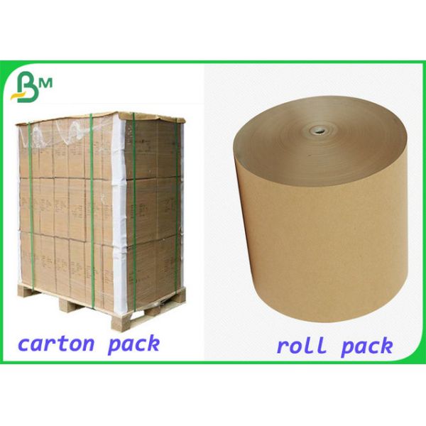 300gsm 350gsm Pure Kraft Paper Roll Brown Color With 600mm width x 200m 