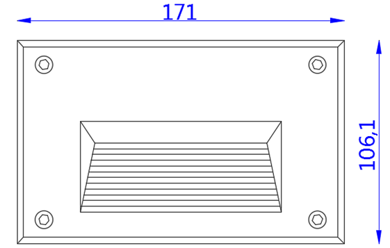 IP65 Recessed LED Outdoor Brick Wall Lights Mounted High Efficiency