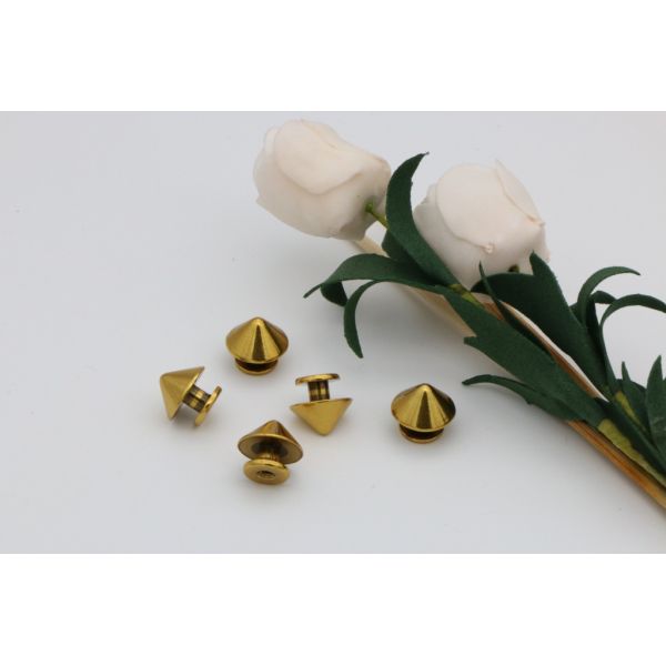 Handbag decoration hardware zinc alloy 16 mm die casting OEB metal leather rivets and studs with screws