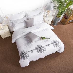 Hotel Textile 100% Cotton Hotel Bedding Sets Duvet Cover Set Geometric Pattern