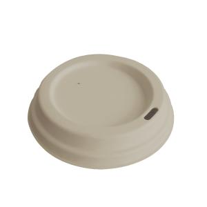 Cup Lids, Cup Holder. White/Nature, Sugarcan Bagasse, Biodegradable and