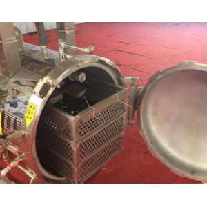 High Tech Canned Food Sterilization Equipment Steam Heating Horizontal