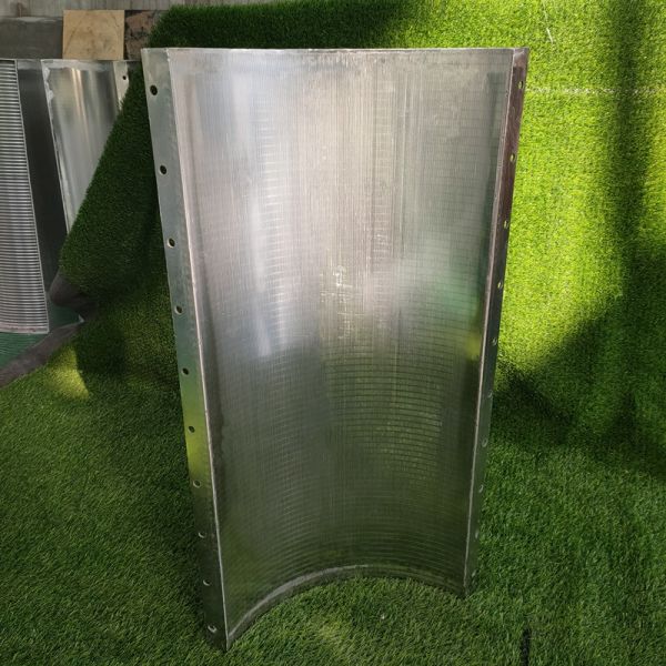 Stainless Steel Wedge Wire Coanda Screen Sieve Bends For Koi Fish Pond