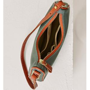 Zipper Closure Small Underarm Bag PU One Strap Leather Bag