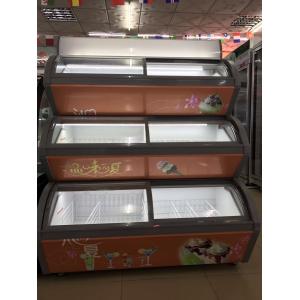 Wanbao Compressor Ice Cream Showcase Refrigerator Static Cooling