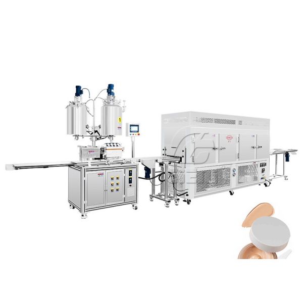 SUS304 Circulation Cosmetic Tube Filler 20P Chilling Cosmetic Cream Filling