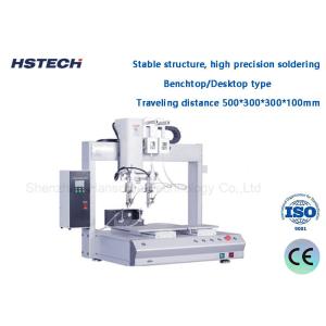 Manual Programming Double Soldering Tip Robotic Soldering Machine For PCB