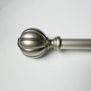 Painted Metal Pole Resin Finials Pipe Curtain Rods