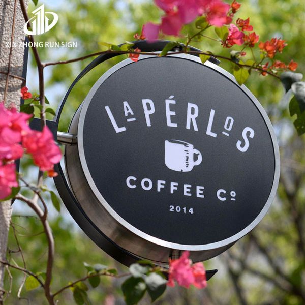 Hot Selling Storefront Display High Quality Stainless Steel Hollow Out LED Light Box