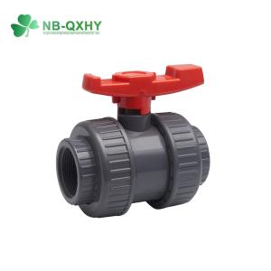 Water Supply Plastic Fixed Ball Valve with QX Structure Double Union Ball Valve