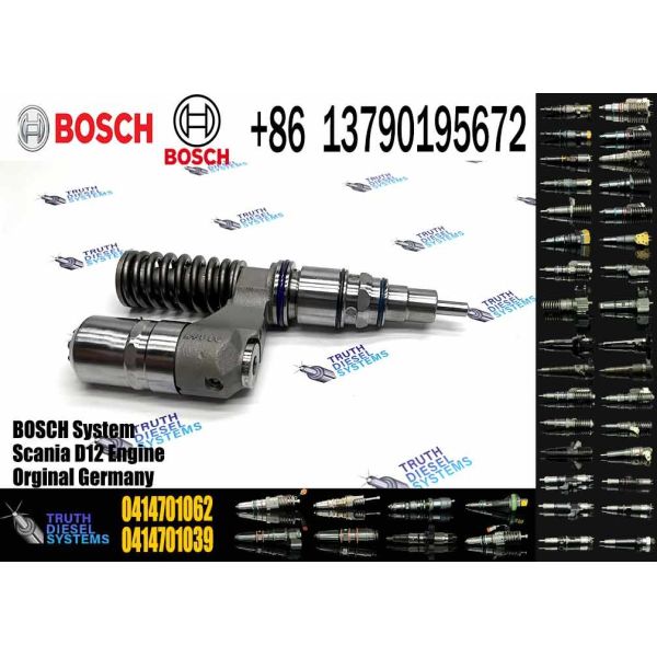 1766549 Unit Diesel Fuel Injector 0414701037 0414701062 2098522 For Scania Repair Kits F00041N044 With Nozzle DLLA145P22
