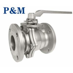 ASTM A351 CF8 ANSI SS FLANGED ball valve