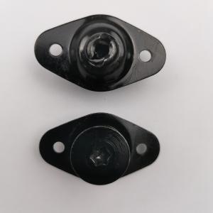 Black .500" Grip Self Ejecting Quarter Turn Allen Head DZUS Button Fasteners for