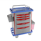 750*480*920mm Medical Emergency Trolley Abs