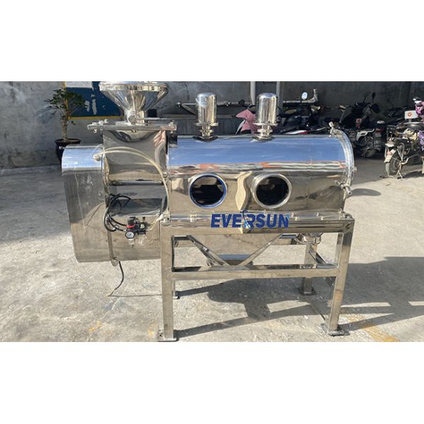 Horizontal Stainless Steel Airflow Screen Centrifugal Sifter For Food Powder 2-500 Mesh