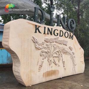 Anti Water Custom Made Animatronics Fiberglass Logo For Amusement Park
