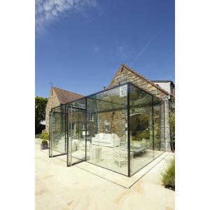 Retractable Aluminum Green House Roof For Super Wide Enclosure Glass House