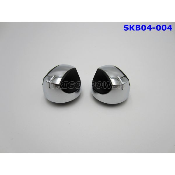 Low Consumption Oven Control Knob Metallic Material With Chrome / Nickel