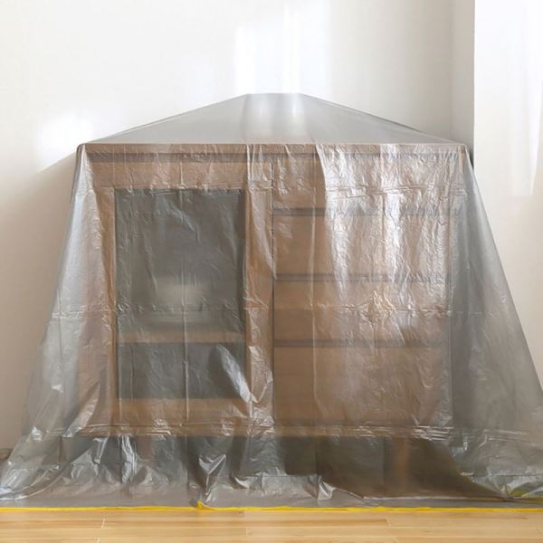 Waterproof Garment Cover Clear Plastic Cover Sheets For Ultimate Furniture Protection