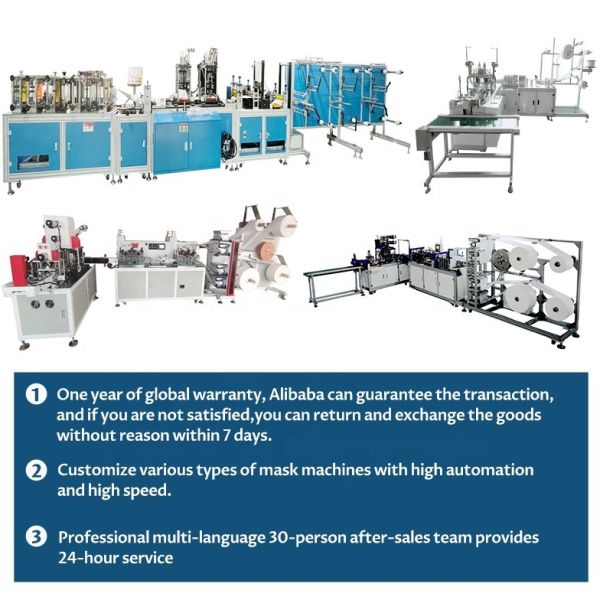 Buy Folding Elastic Earloop Mask Machine 22kW Mask Making Equipment at wholesale prices