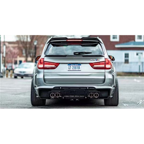 For BMW X5 X5M Wide-body Kit X5 X5M Upgraded RD Carbon Fiber Style Front and Rear Bumper Spoiler Hood Widebody Kit