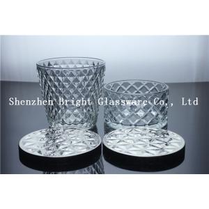 China Luxury Glass Candle Holder with lid, cheap glass water cup on sale
