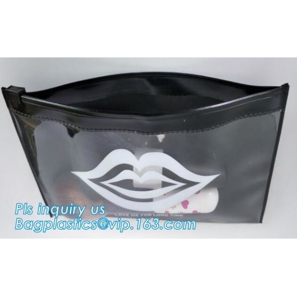 Printed slider k plastic resealable clothes zipper bag, Eva Plastic Slider