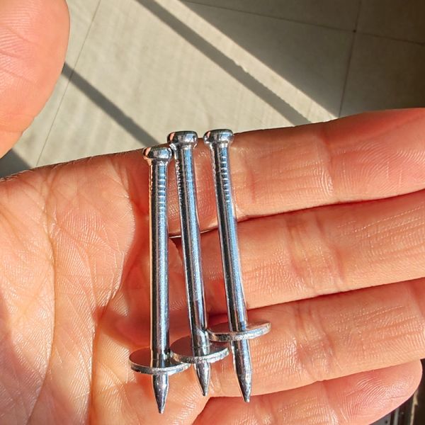 Buy 16mm 19mm Shooting Nails BX3 Silver Galvanized Concrete Nails at wholesale prices