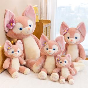 Custom 100% Polyester Plush Fox Toy With PP Cotton Filler