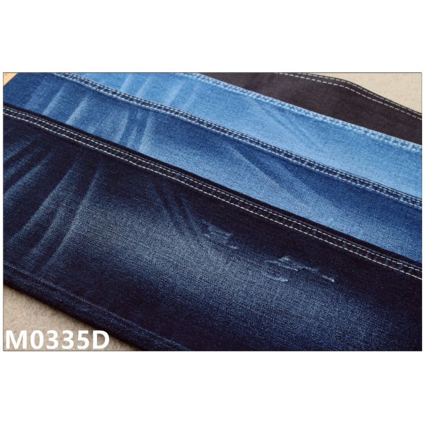 9.5 oz Eco Friendly Dark Indigo Stretchy Jean Material For Lady Soft Hand Feel