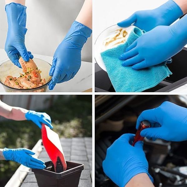 20 Days Delivery Time Heavy Duty 5mil 6mil Disposable Nitrile Gloves for Cooking