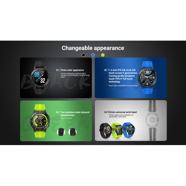 GPS Footprint Tracking Intelligent Heart Rate Bracelet 1.3 Inches