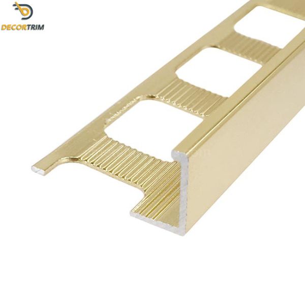 L Trim Tile Matte Gold Aluminum Square Punching Accessories