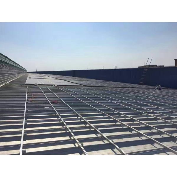 Quick Installation Cement Blocks Solar Panel Roof Mounting Systems Iron Sheet Stainless Steel For PV Roof Structures