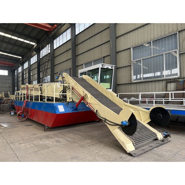 12 Cubic Capacity Lake Weed Cutter Machiner For River Waterweed Reed Harvester