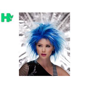 Heat Resistant Clown Synthetic Cosplay Wigs Colored Explosive Head For Party