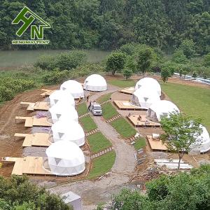 Glass Triangle Window Hotel Dome Tent 50m Diameter Custom