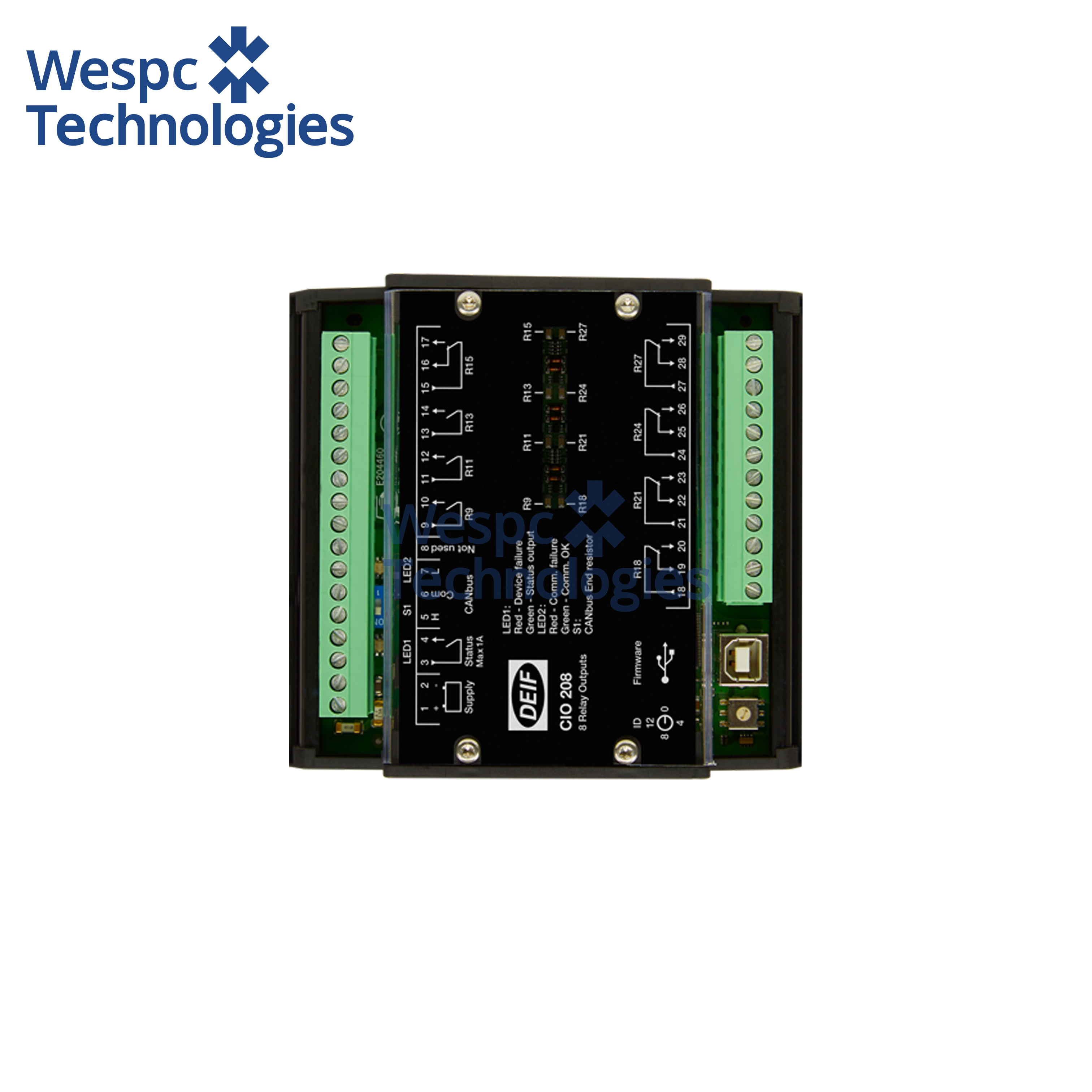 Wespc Original CIO 208 CAN Bus-based I/O Module Remote Output Expansion Module