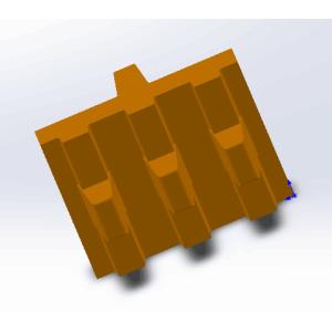 Width 32mm Small Rubber Wheelchair Track Jointless 66 Links