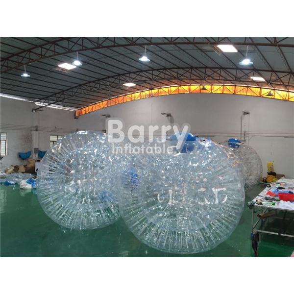 TPU / PVC Inflatable Land Zorb Ball , Clear Body Bumper Zorb Ball