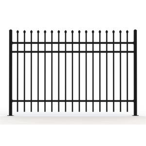 2100mm*2400mm Australia standard black garrison spear tubular steel fence