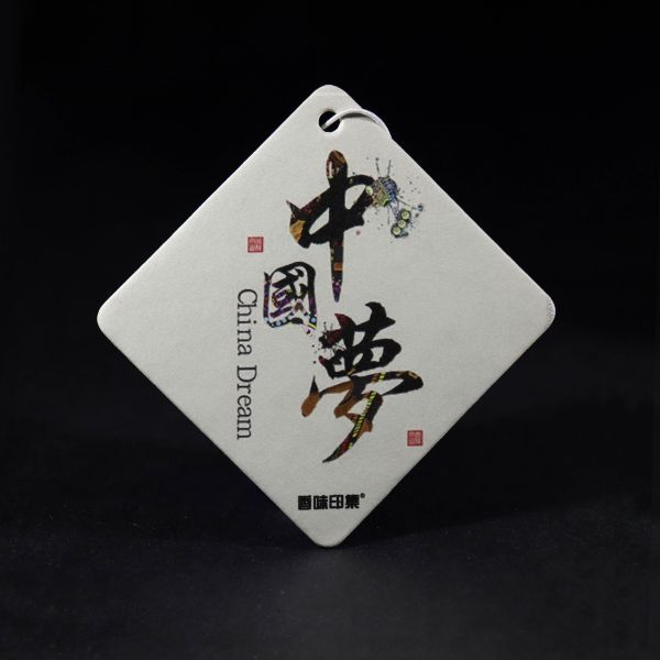 Hanging Absorbent Cotton Paper Air Freshener Both Sides Printing