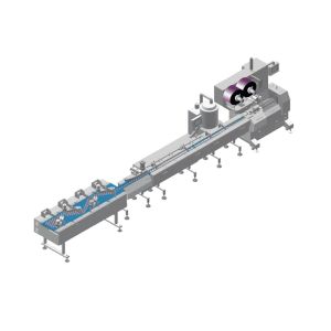 Automatic Flow Pack Packaging Machine - Complete Line for Bakery Foods, Swiss